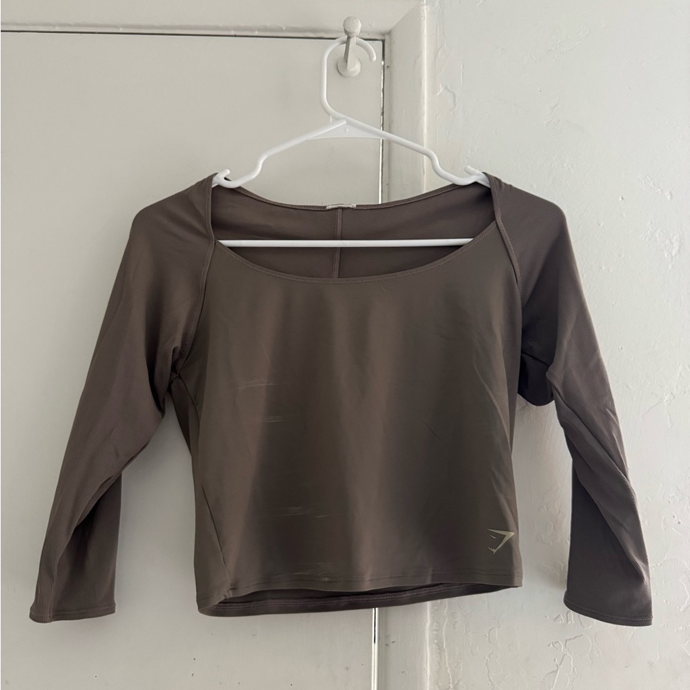 Gymshark Taupe Long Sleeve Women's Top